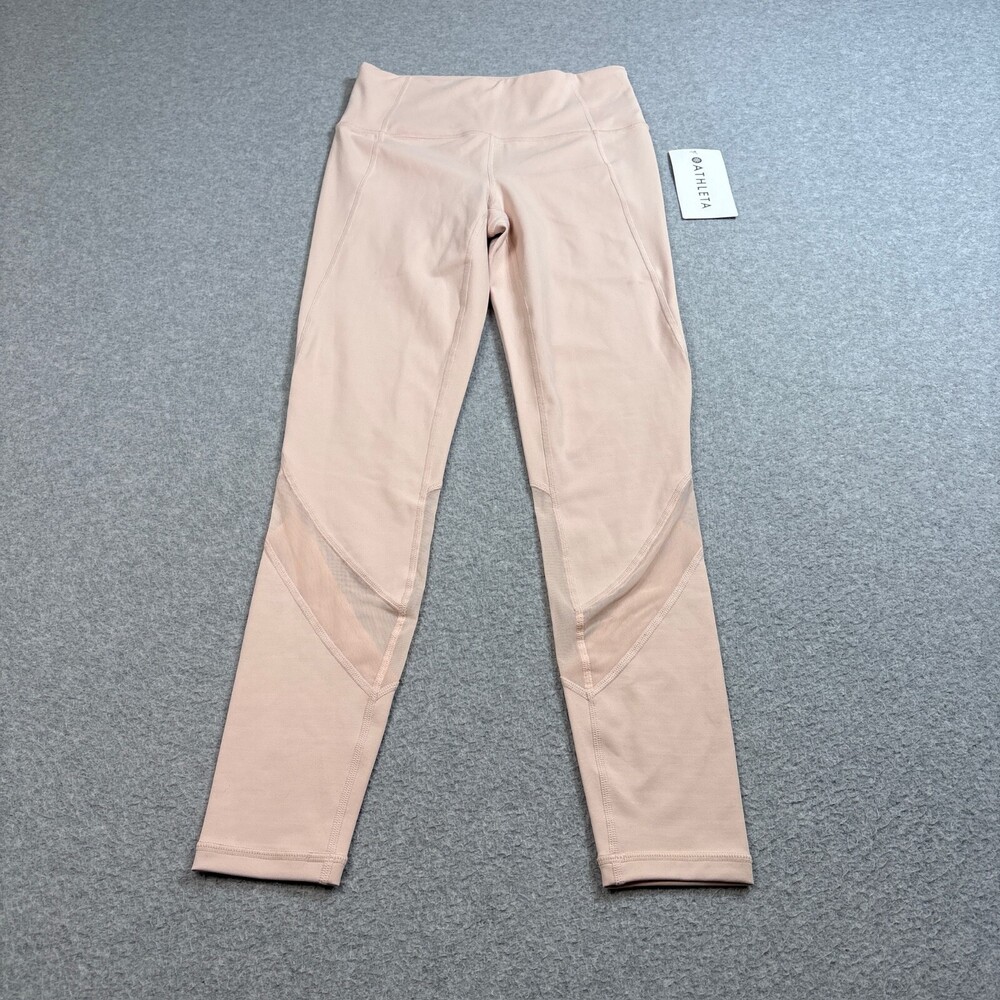 Athleta Eclipse 7/8 Leggings Woman S Tall Tan Compression Gym Yoga Workout Comfy